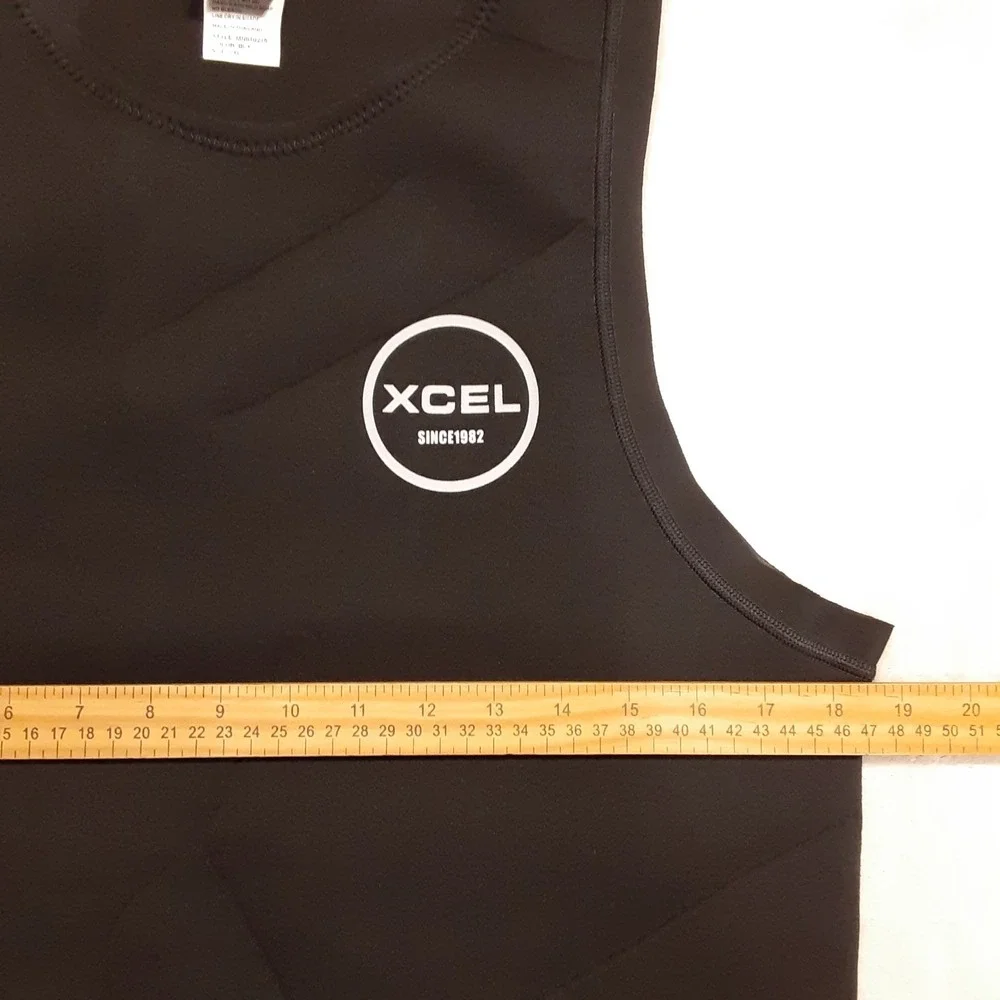XCEL Mens Axis Pullover Wetsuit Vest 2XL Black 1mm Sleeveless Nylon MN010215